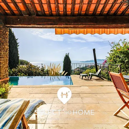 Select'sohome - Magnifique Pour 10 Personnes Avec Piscine A Debordement Et Vue Sur La ! - Pavillou Le Lavandou