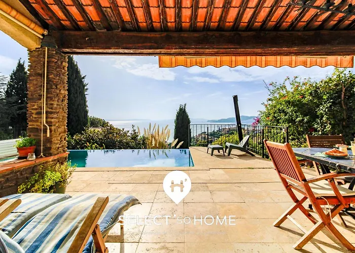 Select'sohome - Magnifique Pour 10 Personnes Avec Piscine à Débordement Et Vue Sur La ! - Pavillou Le Lavandou